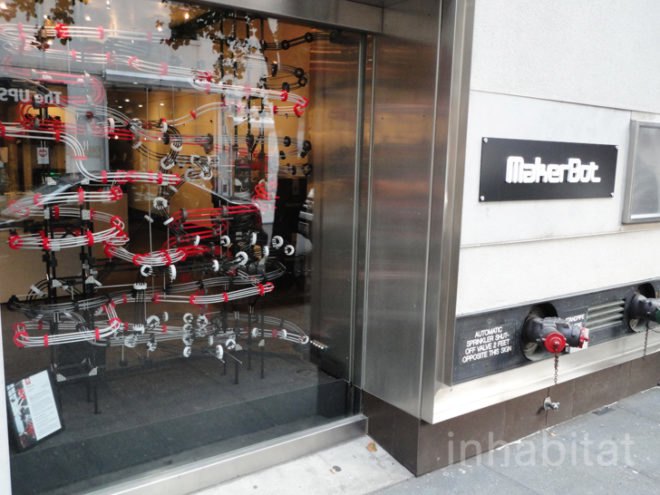 green design, eco design, sustainable design, MakerBot Industries, 298 Mulberry Street, Makerbot store, 3d printing, MakerBot Replicator 2