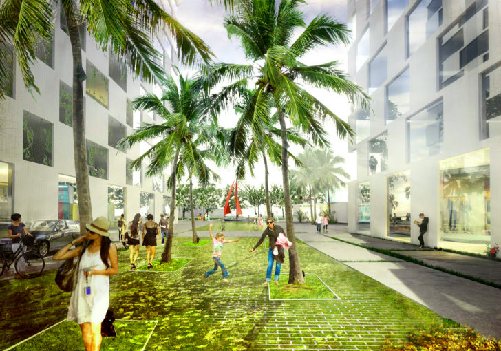 Marina Lofts, BIG, ft. lauderdale, residential development, new river, tree preservation, hanging gardens