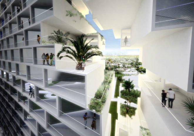 Marina Lofts, BIG, ft. lauderdale, residential development, new river, tree preservation, hanging gardens