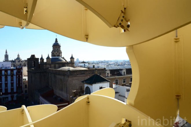 Design, Seville, Spain, world's largest wooden timber structure, waffle roller coaster, travel, Jurgen Mayer, Metropol Parasol