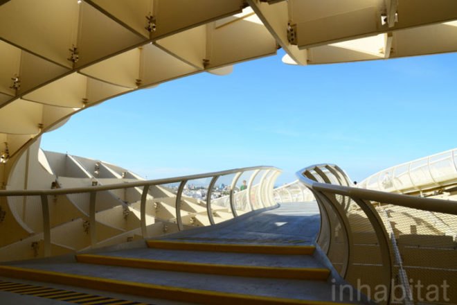Design, Seville, Spain, world's largest wooden timber structure, waffle roller coaster, travel, Jurgen Mayer, Metropol Parasol