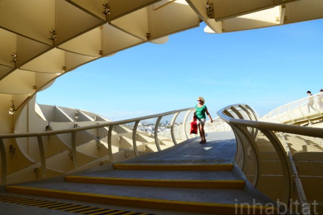 Design, Seville, Spain, world's largest wooden timber structure, waffle roller coaster, travel, Jurgen Mayer, Metropol Parasol