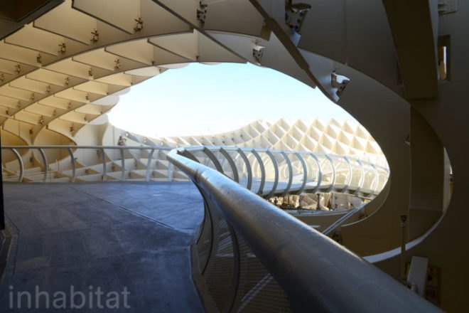 Design, Seville, Spain, world's largest wooden timber structure, waffle roller coaster, travel, Jurgen Mayer, Metropol Parasol