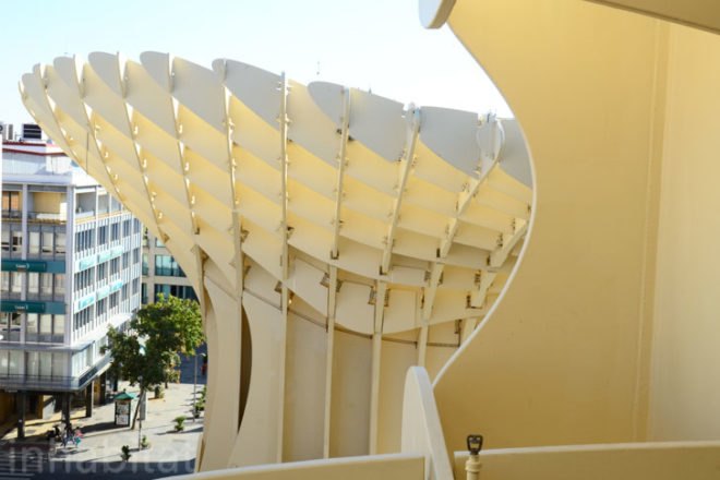 Design, Seville, Spain, world's largest wooden timber structure, waffle roller coaster, travel, Jurgen Mayer, Metropol Parasol