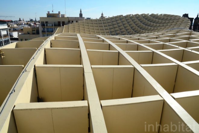 Design, Seville, Spain, world's largest wooden timber structure, waffle roller coaster, travel, Jurgen Mayer, Metropol Parasol