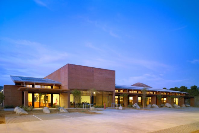 Mojave Rivers Ranger Station, Marcy Wong Donn Logan Architects, mojave desert, desert architecture, solar power, eco office, forest service, Mojave Rivers Ranger District