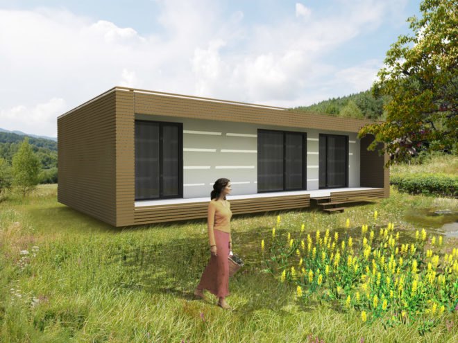 prefab, passive house, passivhaus, DSU, prefab passive house, modern passive house, Slovakia passivhaus, green building