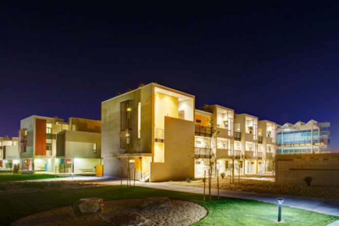 Paisano Green Community Senior Housing, Workshop8, el paso, senior housing, eco housing, net zero, wind power, solar power