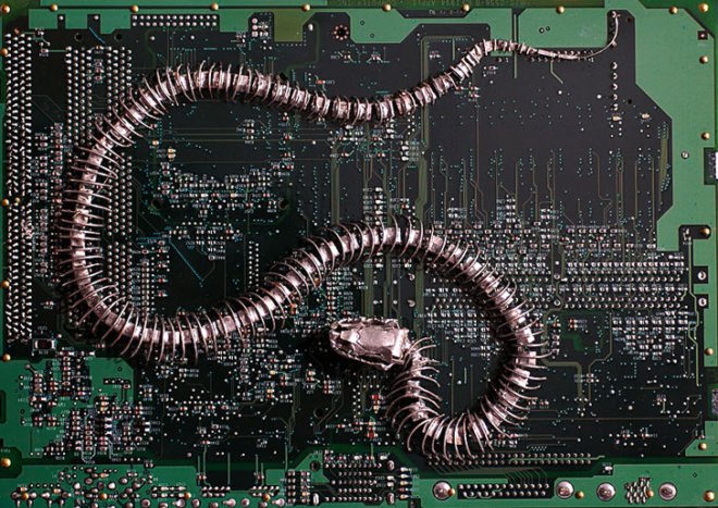 green design, eco design, sustainable design, Peter McFarlane, recycled circuit boards, circuit board fossils, circuit board art, recycle art, eco art, recycled materials