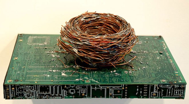 green design, eco design, sustainable design, Peter McFarlane, recycled circuit boards, circuit board fossils, circuit board art, recycle art, eco art, recycled materials