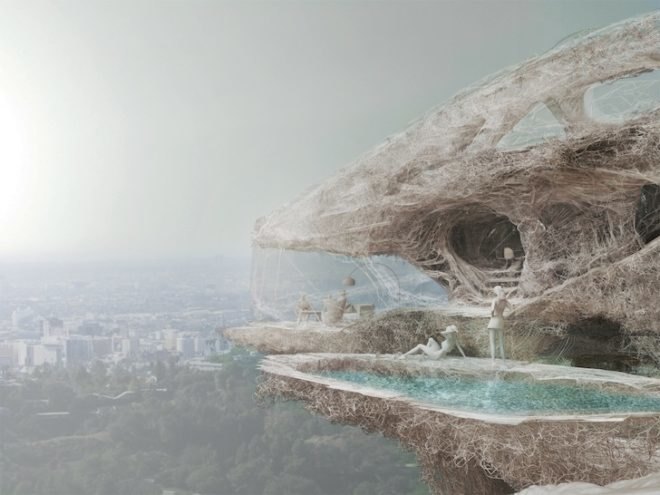 London, UK, 3D Printer, Printed House, ProtoHouse, fibrous house, cost efficient housing, prefabricated design, green design, sustainable design, eco-design