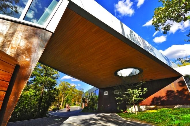 Number TEN, Number TEN Architectural, green roof, grass roof, vegetal roof, diseased elm, Assiboine Park, Winnipeg, Canada, local materials, family center, children center