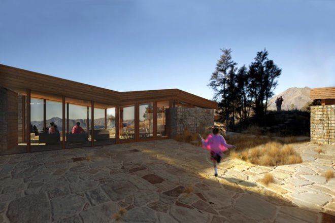 World Architecture Festival, 2012, RTA Studio, C3 House, New Zealand, Auckland, Wanaka, Carbon-neutral house, rural, sustainable, rammed earth, energy efficient, gabion