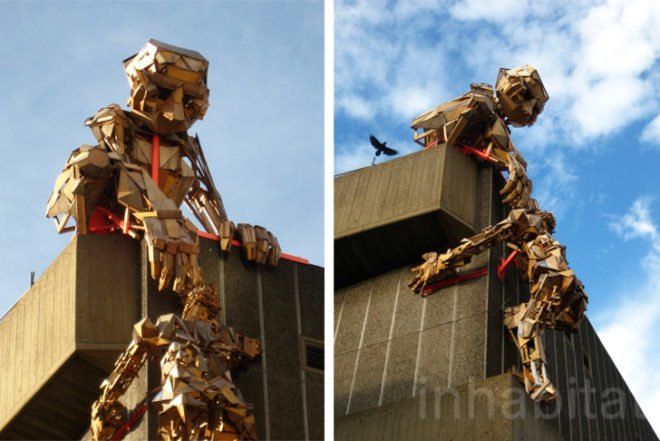 Ana Lisa Alperovich, Robots>>>>, Festival of the World, The Southbank, London, wooden men, recycked wood, artist collective, Oasis Children's Venture, public event, free event, Art, Recycled Materials