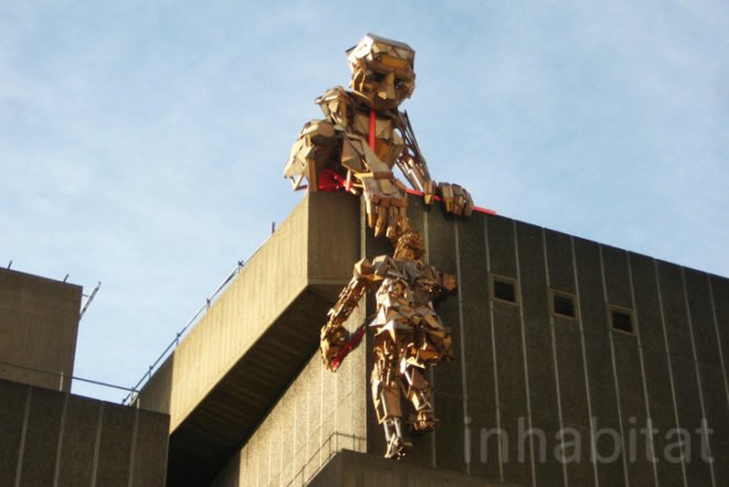 Ana Lisa Alperovich, Robots>>>>, Festival of the World, The Southbank, London, wooden men, recycked wood, artist collective, Oasis Children's Venture, public event, free event, Art, Recycled Materials