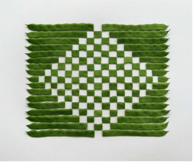 Sakir Gökçebag, fruit, vegetables, geometric, photograps, art, food, beans