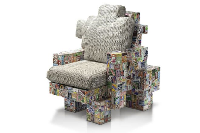 Suicide furniture collection, recycled pop cans, recycled soda cans, BRC Designs