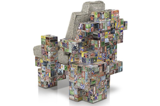 Suicide furniture collection, recycled pop cans, recycled soda cans, BRC Designs