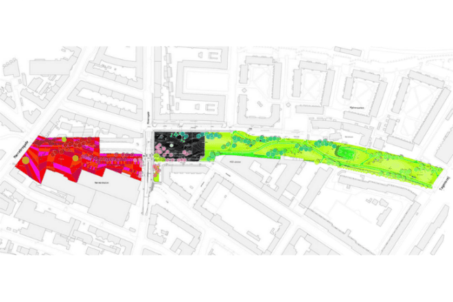 Superkilen, BIG, Topotek1, Superflex, copenhagen, urban park, global diversity, urban recreation, urban design