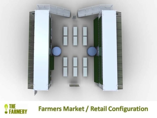 The Farmery, Raleigh, mushrooms, hydroponic growing systems, modular growing system, urban farming, farmer's market, recycled materials, shipping container, green design, sustainable design, eco-design