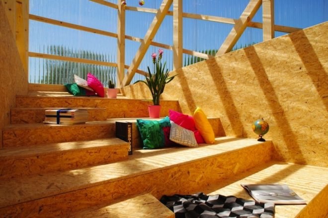 Claude Parent, tiny house, SPRAY, Spray Architecture, The Plongeoir, Oblique House, France, minimalist design, green design, sustainable design, graffitecture