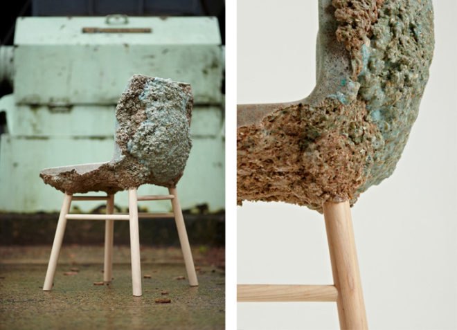 Well Proven Chair, Marjan Van Aubel, Jamie Shaw, recyclable materials, recycled furniture, wood waste, green furniture, green design, eco-friendly chair, London designers