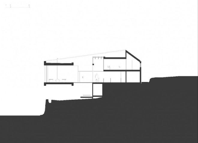 Wales, Longhouse, Featherstone Young, Hovering House, Ty-Hedfan, Brecon Beacons National Park, cantilever, green roof, skylights, green design, sustainable design, eco-design
