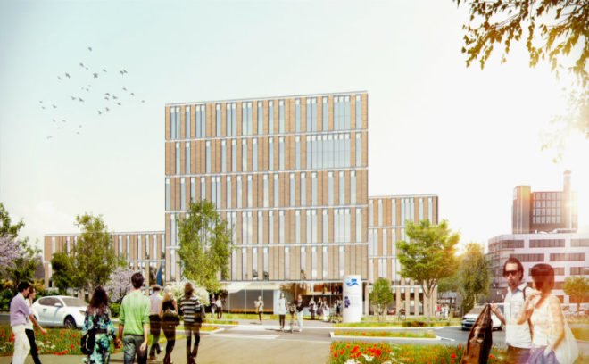 ZSW, Center for Solar Energy and Hydrogen Research, Henning Larsen Architects, renewable energy research, research center, stuttgart