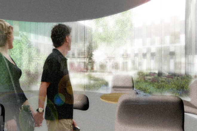 ZSW, Center for Solar Energy and Hydrogen Research, Henning Larsen Architects, renewable energy research, research center, stuttgart