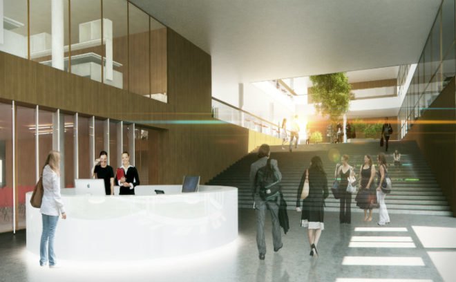 ZSW, Center for Solar Energy and Hydrogen Research, Henning Larsen Architects, renewable energy research, research center, stuttgart