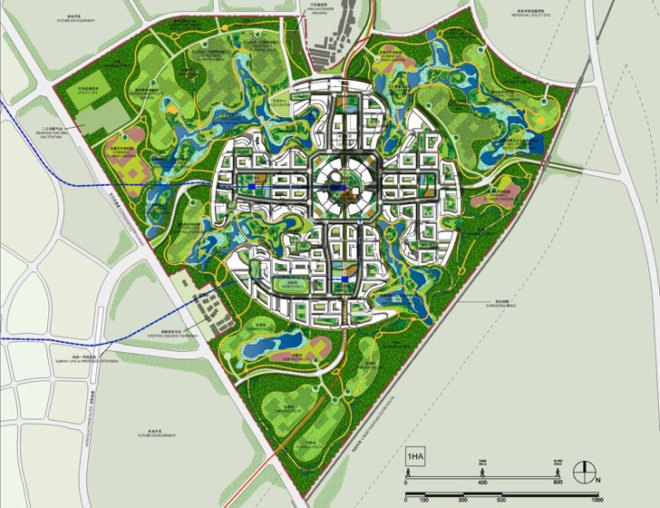 Chengdu Tianfu District Great City , Adrian Smith + Gordon Gill, architecture, China, self-sufficient, carless city, sustainable design, Chengdu, Great City, green architecture, green building, sustainable city, sustainable urban design, green city, as+gg