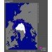 artic, sea, ice, record, minimum, extent, september, 2012, NSIDC, map