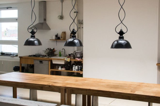 Blom & Blom, East German factory lamps, renovated lamps, Kamiel Blom, Martijn Blom
