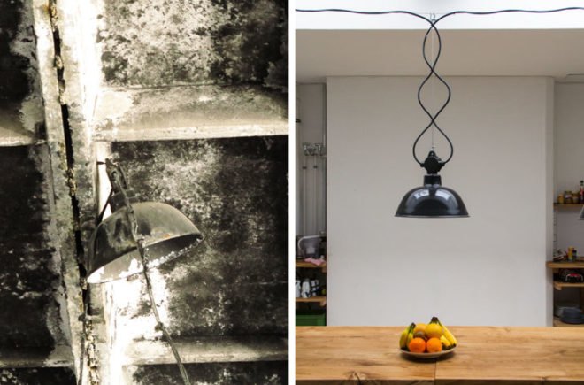 Blom & Blom, East German factory lamps, renovated lamps, Kamiel Blom, Martijn Blom