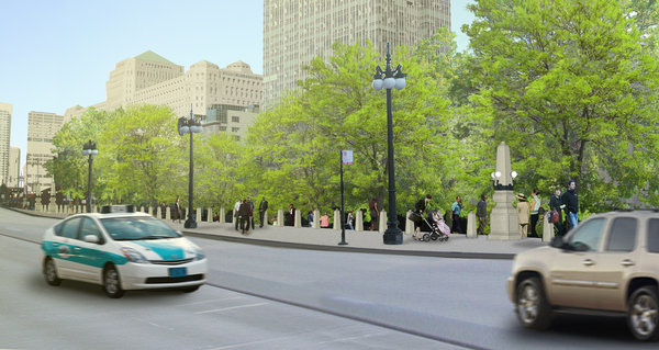 Chicago riverwalk, Chicago river, Chicago river walk, Wacker Drive, Chicago, landscape architecture