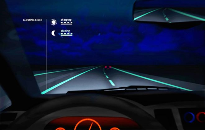 Netherlands, smart highway, driving safety, glow-in-the-dark, interactive lighting, Dutch Design Awards, Studio Roosegaarde, Hejimans Infrastructure