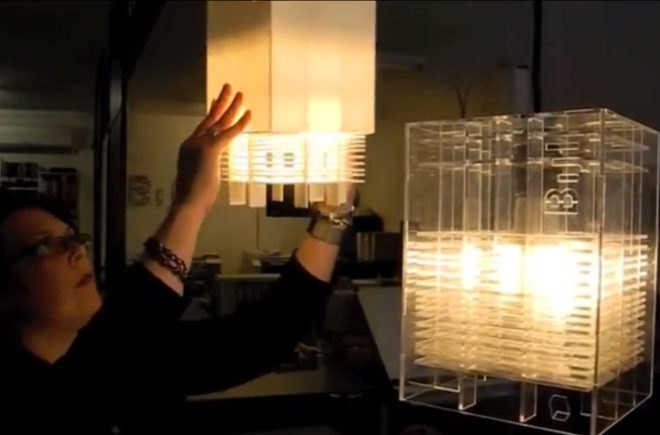 Flat Pack Lighting, Zero Waste Lamp, Customizable Lamp, Bijl Architecture, Efficient Interior Design