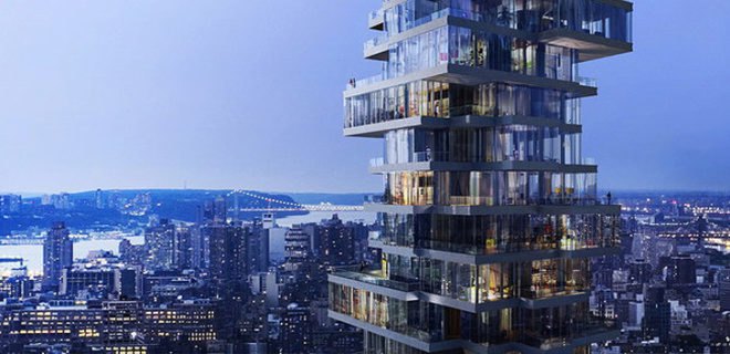 green design, eco design, sustainable design, Herzog & de Meuron, Anish Kapoor, 56 Leonard, glass tower, cantilevered residence, Tribeca