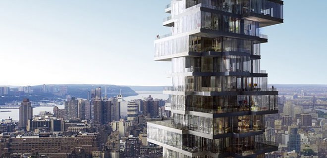 green design, eco design, sustainable design, Herzog & de Meuron, Anish Kapoor, 56 Leonard, glass tower, cantilevered residence, Tribeca