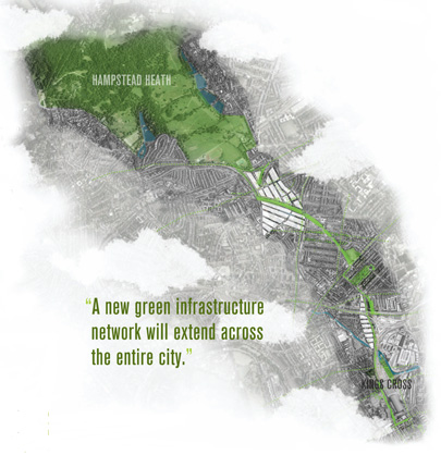 High Line, NYC, London, green design, urban spaces, public park, open space, mushroom farm, design competition