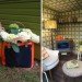 green design, Chelsea Flower Show, UK, Orla Kiely, recycled materials, garden shed, artisan garden shed, botanical, sustainable design, eco-design, flowers,