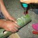 Touching the Earth Lightly, South Africa, Cape Town, Shanghai, solar bulbs, bamboo stalactites, mushroom farm, Biennale pavilion, plastic light bulbs, slums, low cost housing, urban design, Liter of Light, green design, sustainable design, Stephen Lamb, COP 17