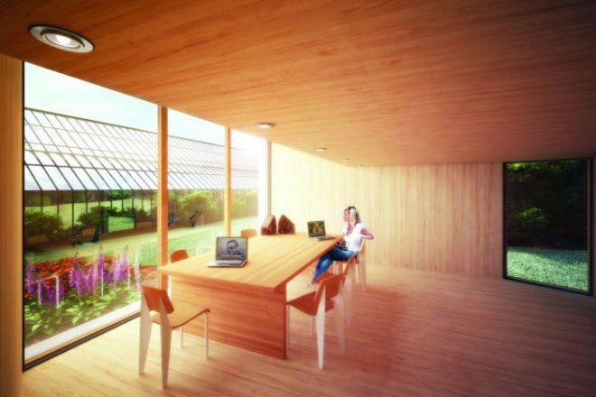 Macro Micro Studio, Botanic Gardens Dundee, passivhaus, off-grid, live-work, University of Dundee
