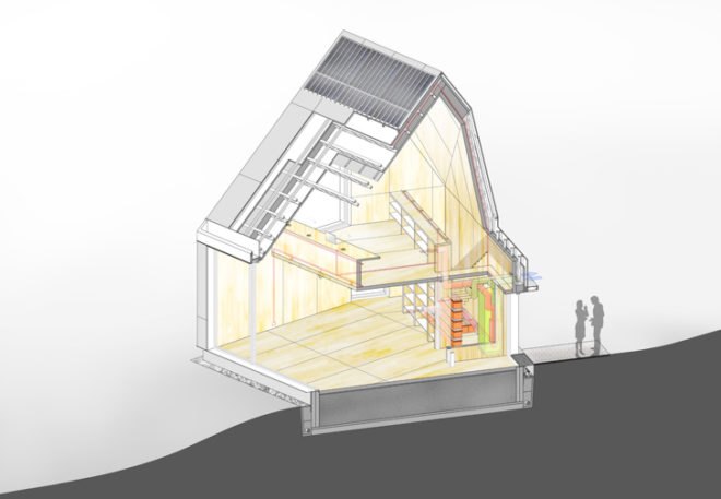 Macro Micro Studio, Botanic Gardens Dundee, passivhaus, off-grid, live-work, University of Dundee