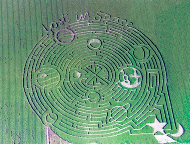 maize, maze, brett herbst, corn, computers, gps, corn maze, autumn, fall, eco art, green art, corn maze art