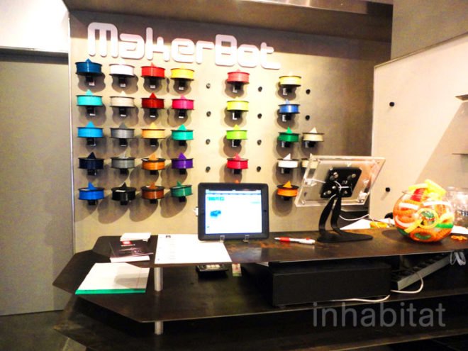 green design, eco design, sustainable design, MakerBot Industries, 298 Mulberry Street, Makerbot store, 3d printing, MakerBot Replicator 2