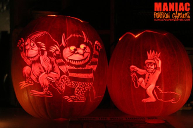 maniac pumpkin carvers, brooklyn, pumpkins, marc evans, chris soria, halloween, nyc, jack o lantern, wild things
