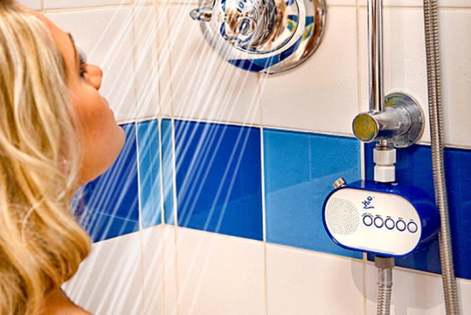 Shower Radio, 7 Easy Ways To Save Water in Your House, How to save water in your home, saving water, save water, water savings, water conservation, green design, eco design, sustainable design, how to save water, world water crisis, water shortage, save water