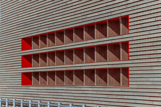 biofuel, gas station, Knevel Architecture, Avia Marees, timber, prefabricated design, small carbon footprint, green design, climate neutral design, Dutch gas station, Den Oever, ABT, sustainable gas station, flax insulation