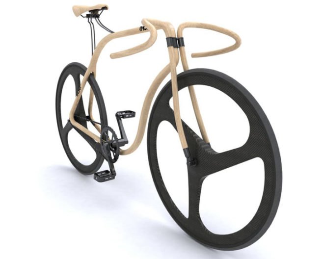 thonet bike, andy martin, beech wood, carbon wheels, bicycle, fixed gear, cycle